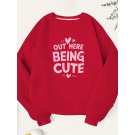 Teediy Out Here Being Cute Women'S Sweatshirt