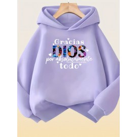 RUEPEI A Women's Lavender 100% Polyester Machine-Washable Sweatshirt - 